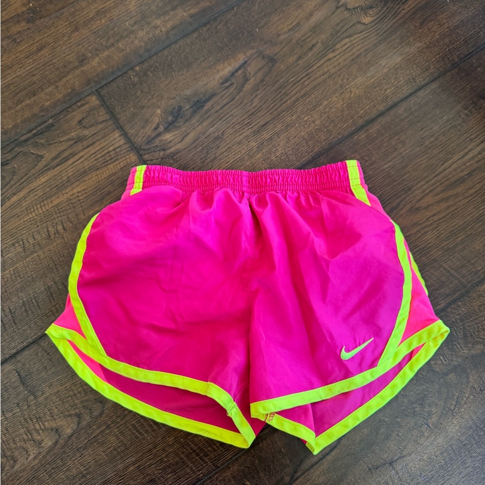 Nike girls Vibrant Pink Athletic Shorts
